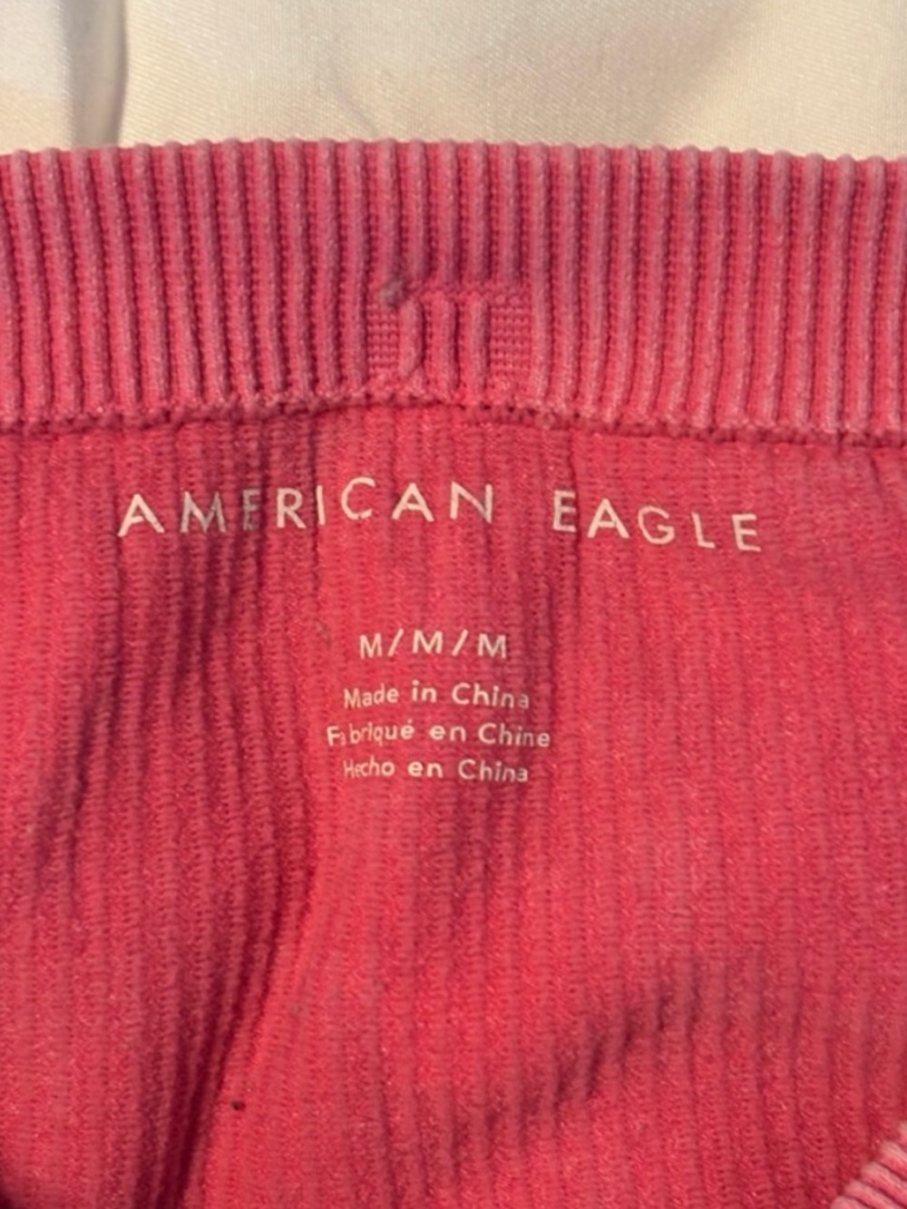 American Eagle Ribbed Raspberry Pink Tube top - Picture 4 of 4
